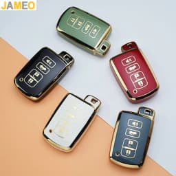 For Toyota Camry Corolla RAV4 Highlander Avalon 2015 - 2017 4 Buttons Car Key Case Cover Smart Control Cover Shell Holder