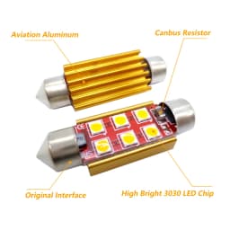 2PCS/4PCS Canbus Error Free Led 31mm 36mm 39mm 41mm 3030 SMD DE3175 C5W C10W SV8.5 Automobiles Car Led Light Lamp No Polarity