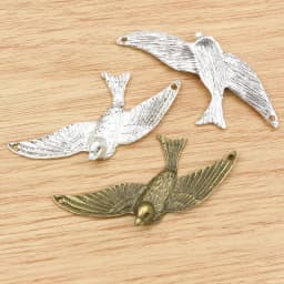 3pcs 73x33mm Antique Silver Plated Bronze Plated Bird Style Connector Handmade Charms Pendant:DIY for bracelet necklace