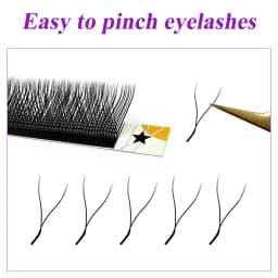 LAKANAKU YY L Shape Volume Lashes Y Eyelashes Extensions Cilia and Brazilian Volume Cashmere Mink Eyelash Extensions Cilios YY