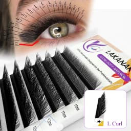 LAKANAKU YY L Shape Volume Lashes Y Eyelashes Extensions Cilia and Brazilian Volume Cashmere Mink Eyelash Extensions Cilios YY