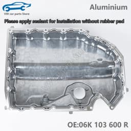 06K103600R All Aluminum Alloy Improved Oil Tray Waste Oil Pan For Audi A1 A3 Q2 TT VW Golf MK7 GTI Sharan Tiguan 06K 103 600 R