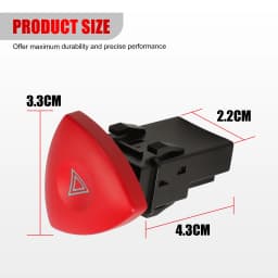 8200442724 Warning Light Button Emergency Flasher Lamp Switch For Renault Trafic Espace Nissan Laguna Vauxhall Vivaro 820048004