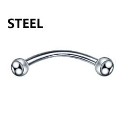 1PC Stainless Steel Helix Piercing Eyebrow Lip Labret Rings Stud Earring 6/8/10mm Tragus Barbell Tongue Bar Pircing Body Jewelry