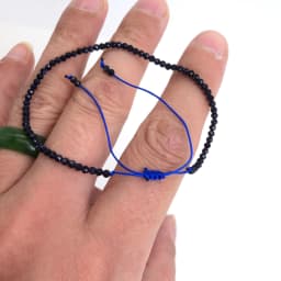 Faceted Gemstones 2-3mm Beads Hand Woven Adjustable Bracelet Crystal Quartz Agate Amazon Choker Men Female Jewelry Party Gift
