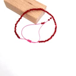 Faceted Gemstones 2-3mm Beads Hand Woven Adjustable Bracelet Crystal Quartz Agate Amazon Choker Men Female Jewelry Party Gift