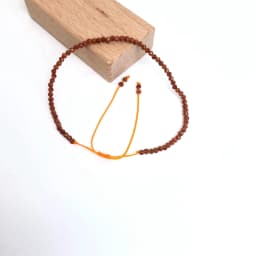 Faceted Gemstones 2-3mm Beads Hand Woven Adjustable Bracelet Crystal Quartz Agate Amazon Choker Men Female Jewelry Party Gift