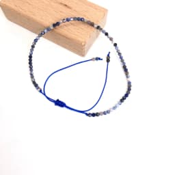 Faceted Gemstones 2-3mm Beads Hand Woven Adjustable Bracelet Crystal Quartz Agate Amazon Choker Men Female Jewelry Party Gift