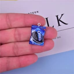 20pcs/pack Chocolates Cookies Resin Charms DIY Craft Wholesale Bulk Jewelry Making