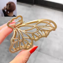Simple Metal Geometric Hair Claw Clips Elegant Geometric Hair Accessories Cross Crab Bath Clip For Women Fashion Girl Headwear