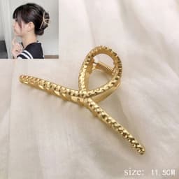 Simple Metal Geometric Hair Claw Clips Elegant Geometric Hair Accessories Cross Crab Bath Clip For Women Fashion Girl Headwear