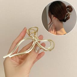 Simple Metal Geometric Hair Claw Clips Elegant Geometric Hair Accessories Cross Crab Bath Clip For Women Fashion Girl Headwear