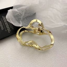 Simple Metal Geometric Hair Claw Clips Elegant Geometric Hair Accessories Cross Crab Bath Clip For Women Fashion Girl Headwear