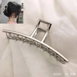 Simple Metal Geometric Hair Claw Clips Elegant Geometric Hair Accessories Cross Crab Bath Clip For Women Fashion Girl Headwear