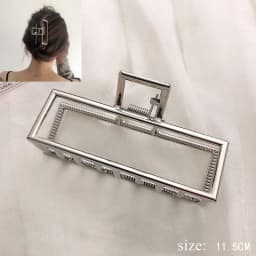 Simple Metal Geometric Hair Claw Clips Elegant Geometric Hair Accessories Cross Crab Bath Clip For Women Fashion Girl Headwear