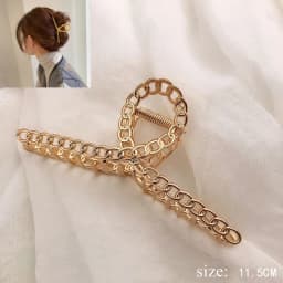 Simple Metal Geometric Hair Claw Clips Elegant Geometric Hair Accessories Cross Crab Bath Clip For Women Fashion Girl Headwear