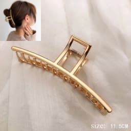 Simple Metal Geometric Hair Claw Clips Elegant Geometric Hair Accessories Cross Crab Bath Clip For Women Fashion Girl Headwear
