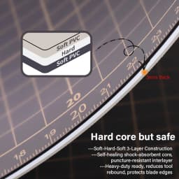 WUTA New Fabric Cutting Mat, Leather Cutting Board A1 A2 A3 A4 A5 Professional Self Healing Quality Double-Sided Craft Tool Set