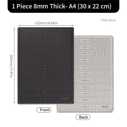 WUTA New Fabric Cutting Mat, Leather Cutting Board A1 A2 A3 A4 A5 Professional Self Healing Quality Double-Sided Craft Tool Set