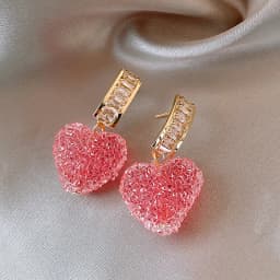Fashion Fine Sparkle Zircon C Shape Metal Earrings For Women Korean Temperament Accessories Wedding Jewelry Girls Gift