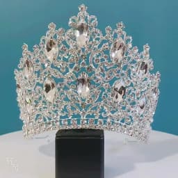 KMVEXO Luxury Big Forest Crystal Rhinestone Crown Wedding Tiara Bridal Hair Accessories Crown Party Wedding Headwear Gift