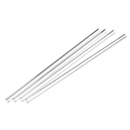 4Pcs 250mm OD 8mm 1.5mm Thick Wall Borosilicate Glass Blowing Tubes Lab