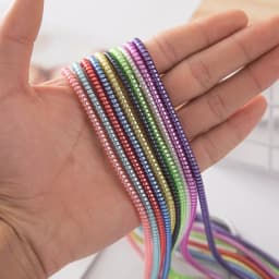 1.4M Spiral Charger Cable Cord Protector Line Universal Multicolour Wrap Data Line Decoration Winder For iPhone Samsung Huawei