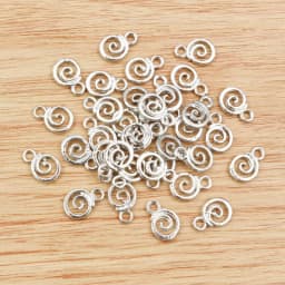 30pcs 11x8mm Antique Silver Plated KC Gold Colors Rhodium Swirl Handmade Charms Pendant:DIY for bracelet necklace
