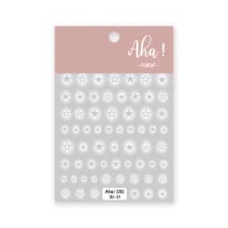 White Bloom Translucent Hollow Butterfly Heart Nail Sticker Press on Nails Decals Hollow Heart Star Moon Shape Sticker Sliders