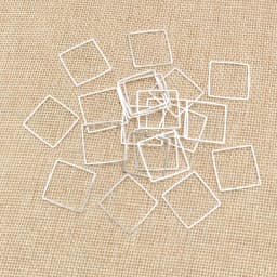 15 20 25 mm Brass Closed Square Ring Earring Wires Hoops Pendant Connectors Rings For DIY Jewelry Making Supplies Accessories