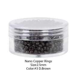 1000Pcs 2.5*1.5*2Mm Nano Copper Rings/Links/Beads Nano Copper Rings Without Silicone Nano Copper Hair Ring Hair Extensions Tool