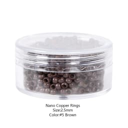 1000Pcs 2.5*1.5*2Mm Nano Copper Rings/Links/Beads Nano Copper Rings Without Silicone Nano Copper Hair Ring Hair Extensions Tool