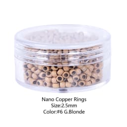 1000Pcs 2.5*1.5*2Mm Nano Copper Rings/Links/Beads Nano Copper Rings Without Silicone Nano Copper Hair Ring Hair Extensions Tool