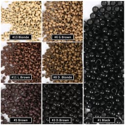 1000Pcs 2.5*1.5*2Mm Nano Copper Rings/Links/Beads Nano Copper Rings Without Silicone Nano Copper Hair Ring Hair Extensions Tool