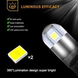 4x LED Clearance Light Bulb Lamp W5W T10 Canbus For Skoda Fabia MK1 MK2 MK3 Felicia Superb Octavia 1 2 3 A5 A7 Rapid Yeti Karoq