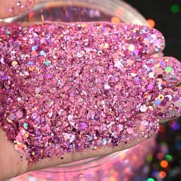50g Holographic Mixed Hexagon Shape Chunky Irediscent Nail Art Glitter Flakes Laser Sparkly Sequins Slices Nail Art Decoration