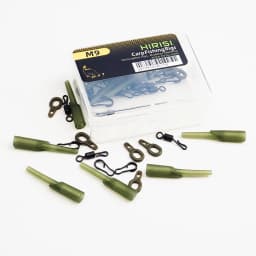 Hirisi 40 x Carp Fishing Rigs Rubber Anti Tangle Sleeves Fishing Quick Change Snap Connector Fishing Accessories M9