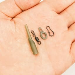 Hirisi 40 x Carp Fishing Rigs Rubber Anti Tangle Sleeves Fishing Quick Change Snap Connector Fishing Accessories M9