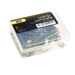 Hirisi 40 x Carp Fishing Rigs Rubber Anti Tangle Sleeves Fishing Quick Change Snap Connector Fishing Accessories M9