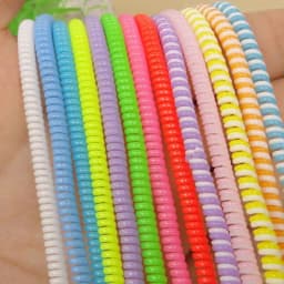 【Buy 5 Get 1 Free】1Pc 60Cm Spiral Cable Cord Protector Charger Protector Cable Winder For Charging Cable/Earphone Cable