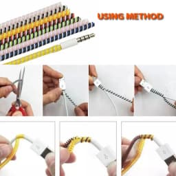 【Buy 5 Get 1 Free】1Pc 60Cm Spiral Cable Cord Protector Charger Protector Cable Winder For Charging Cable/Earphone Cable