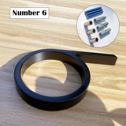 125mm Black House Numbers Letters Outdoor Address Sign Plate For Yard Floating Metal Door Number Doorplates Modern Mailbox Signs