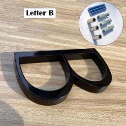 125mm Black House Numbers Letters Outdoor Address Sign Plate For Yard Floating Metal Door Number Doorplates Modern Mailbox Signs