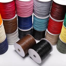 10m/lot 22 Color Leather Line Waxed Cord Cotton Thread String Strap Necklace Rope For Jewelry Making DIY Bracelet Supplies