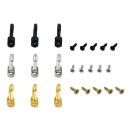 20pcs Mini Alloy Hooks w/screws Wall Hangers 17mm/0.67in Vintage Black Silver Gold Kitchen Bathroom Key Towel Hat Coat Bag Mask