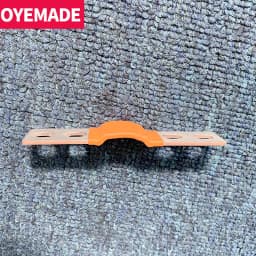4 Holes Busbar Double-hole Bus Bar M6 Battery Connector 200A 300A Flexible Copper Loose Busbar Nickel Plated Braided Strap Band
