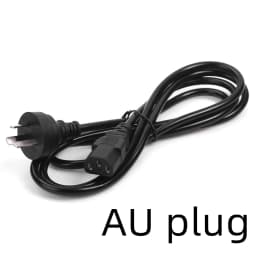 3PIN EU Power Cord US UK AU Plug IEC C13 Power Adapter Cable For Dell Desktop PC Monitor HP Epson Printer LG TV Projector