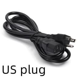 3PIN EU Power Cord US UK AU Plug IEC C13 Power Adapter Cable For Dell Desktop PC Monitor HP Epson Printer LG TV Projector