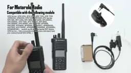 RISENKE Audio Adapter for Motorola,Radio 2-Pin Headset,MTP850,XPR6550,XPR6350,XPR7550,XPR7550e,XPR7580, XPR7380, XPR7350, APX900