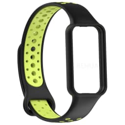 Fashion Silicone WatchStrap For Huami Amazfit Band 7 SmartWatch Band Bracelet Wristband For Amazfit band7 Strap Buckle +film